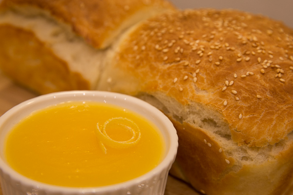 Fresh Bread and Lemon Butter